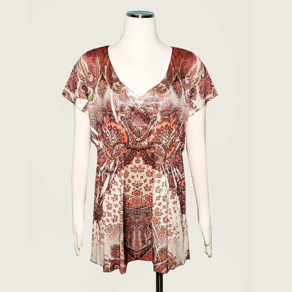 Apt. 9 Tops - APT.9 Empire Paisley Top NWOT